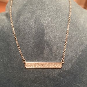 Banana Republic CZ Bar Necklace